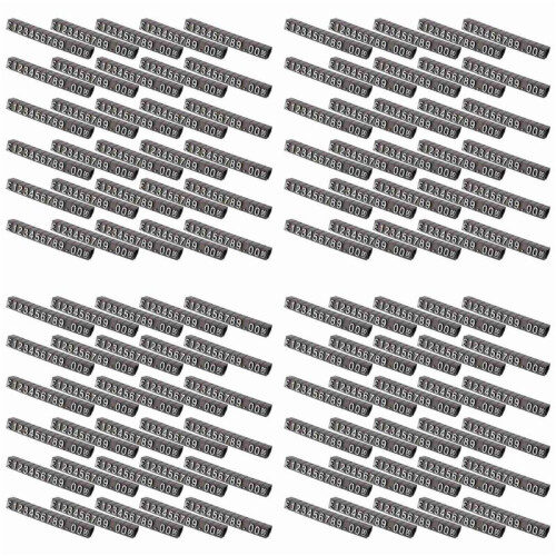 120 Sets Plastic Kubussen Prijs Display Tags Verstelbare Nummer Stand Frame Label Shop