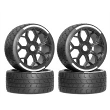 4 Uds. Neumático 42/102, Rueda Hexagonal de 17mm para 1/7ARRMA INFRACTION LIMITLESS F1 1/8 X3 RC, Piezas de Actualización de Coche, Accesorios
