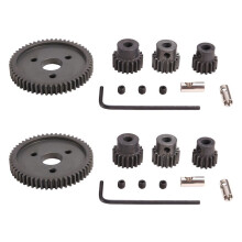 32P 5mm 15T Pignon et M0.8 11mm 54T Grand Engrenage en Acier Trempé Moteur Engrenage pour Slash E-REVO Sommet 1/10 RC Voiture