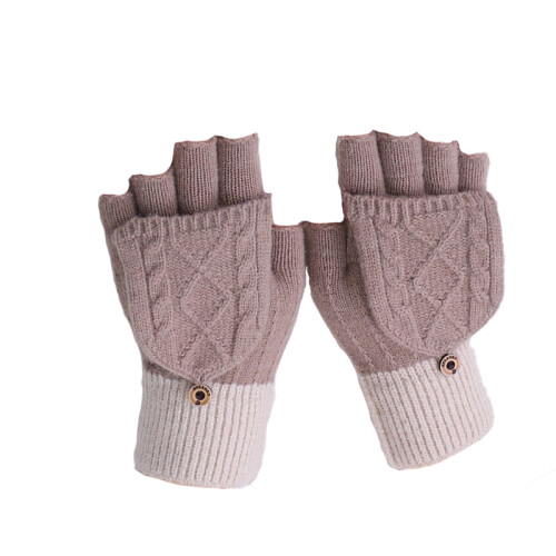 Umwandelbare Fäustlinge – warme und gemütliche Winterhandschuhe Brown