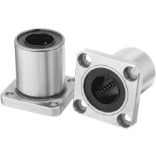 Flange Linear Motion Bushing Bearing 16mmx28mmx37mm (LMK16UU 2 Pcs)