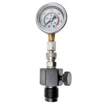 G5/8 Scuba Cylinder Pressure Test Checker with Accurate Easy to Read 400Bar/6000Psi Pressure Gauge