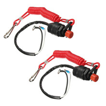 2X Boat Motor Emergency Kill Stop for / Outboard Stop Kill Cut Off Switches