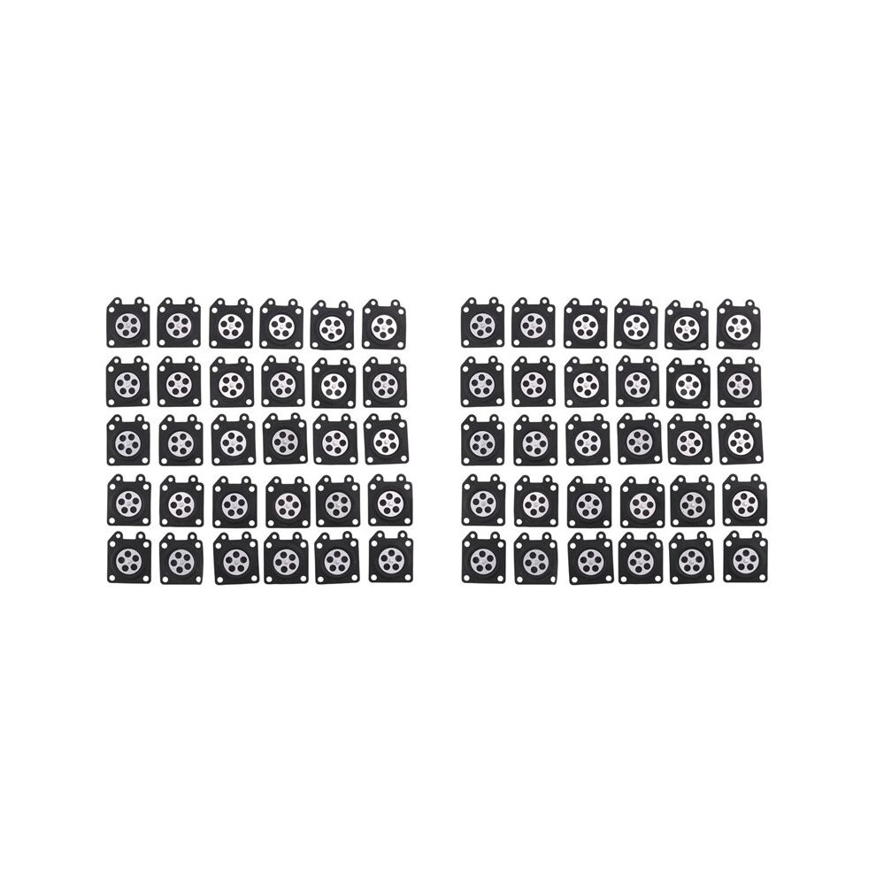 60Pcs Carburetor Parts Chainsaw Carburetor Membrane Pads For Zama Chainsaw Carburetor 2500/3800/4500/5200/5800 6033733731679