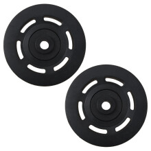 2X 95mm Nero Equipaggiamento 'apparecchiatura del Cavo del Cuscinetto Della Puleggia del Cuscinetto