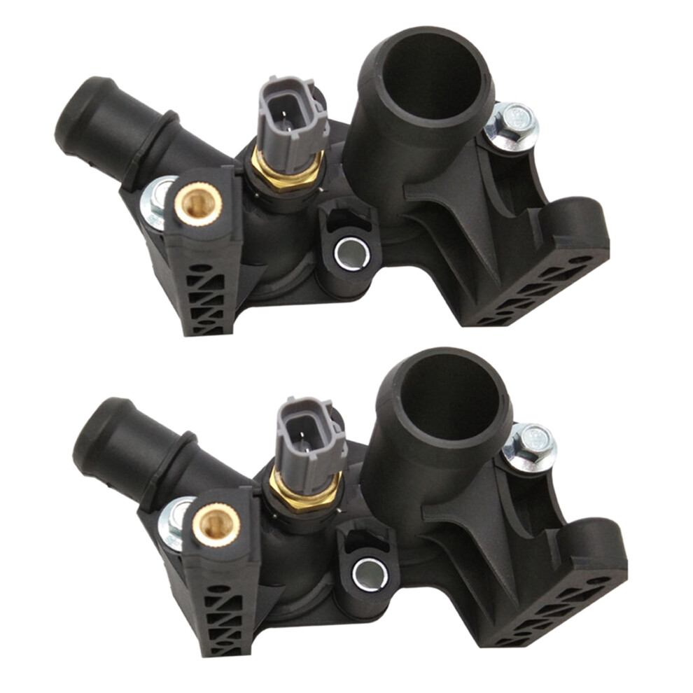 2X 7M5g-8K556-Ac Cooling System Thermostat Housing For Fiesta Focus 2012-2016 Black 6031233213336