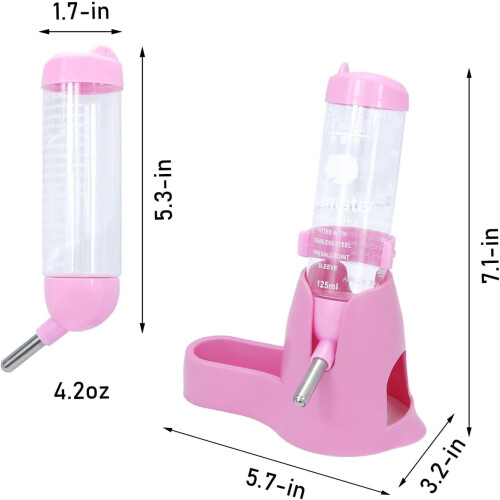 Hamster Hanging Water Bottle with Base 3-in-1 1