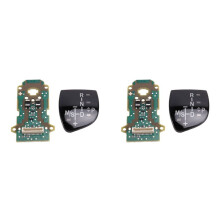 2X Panneau de Pommeau de Levier de Vitesse de Châssis F avec Circuit Imprimé LED pour Série 3/Série 4/Série 5/5GT/Série 6/2013-2019