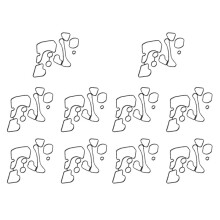 10 Set Motoroljekylare Packningstätning för A6 A7 A8 Q5 Q7 3.0L TDI V6 A/T 059117070B 059117070 059117070A