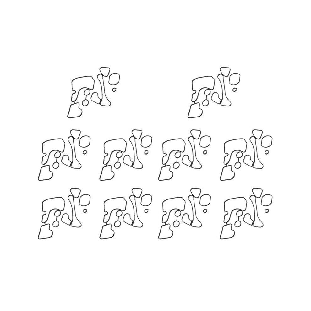 10 Set Engine Oil Cooler Gasket Seal For A6 A7 A8 Q5 Q7 3.0L Tdi V6 A/T 059117070B 059117070 059117070A 4711989293067