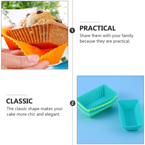 12-Piece Non-Stick Silicone Cake Molds 2