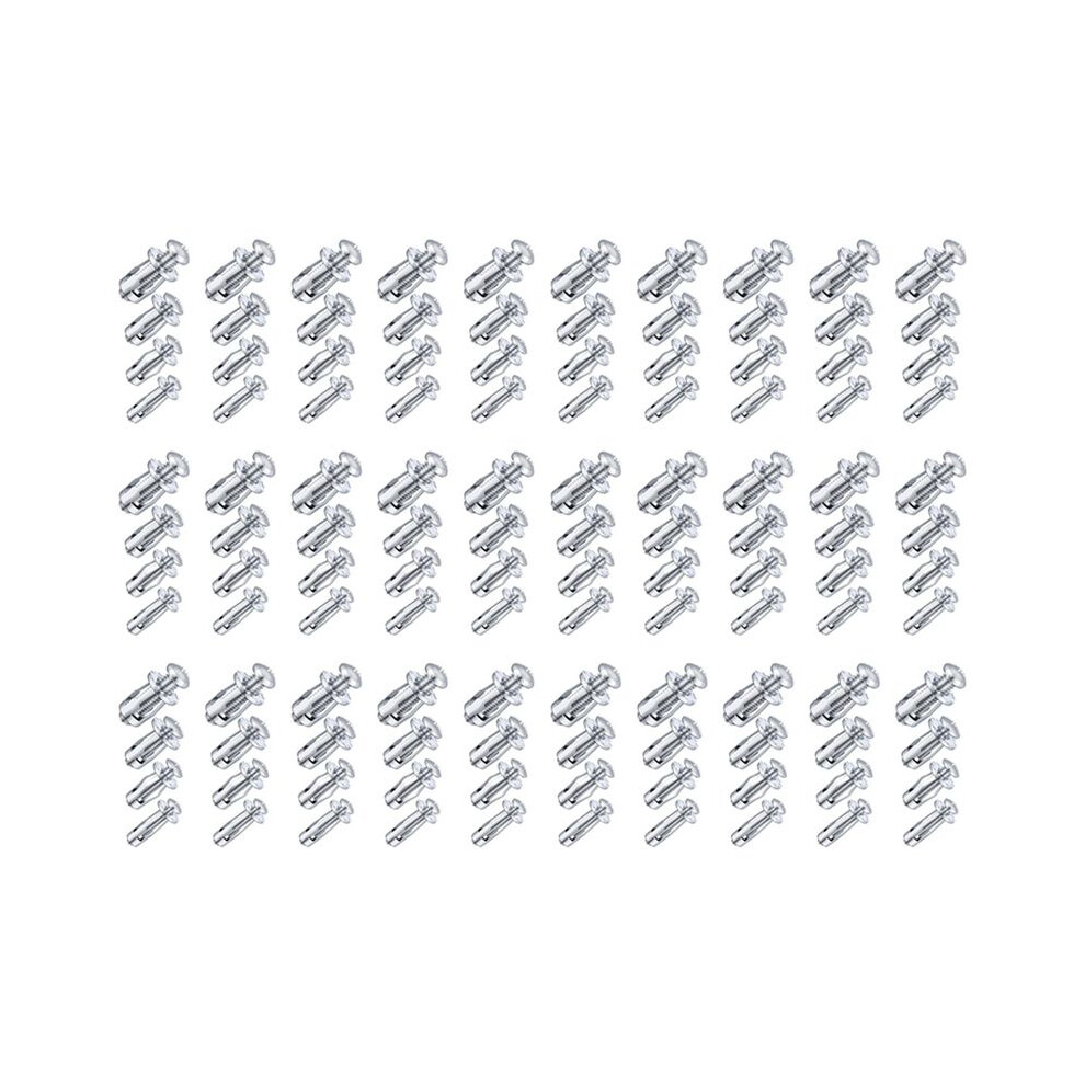 120Pcs M 4 M5 M6 M8 Petal Nuts,Expansion Screw Jack Nut,For Hollow Wall Iron Plastic Polywoodpressboard Hardboard Silver 4713989109607