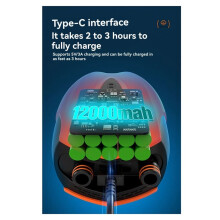 Electric Air Pump Electric Inflator High Volume Air Pump Dual Function Portable Air Compressor for Boats B