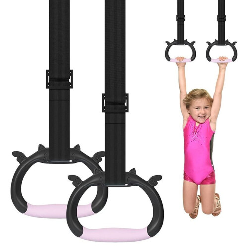 Pulling Rings for Physical Training,Children'S Home Gym Equipment,Children'S Adjustable Strap Strength Training Rings,B 1