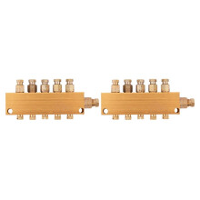2X Distributeur D'Huile Lubrifiante Régulateur de Pression D'Air Bloc Collecteur Importation 6Mm Sortie 4Mm Distributeur de Piston D'Huile Jardinage