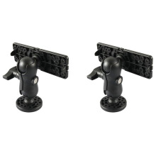 2X Marine Boat Fishfinder Bracket 360 Degree Depth Sounder Base Mount Universal Fishes Finder Mount GPS MAP Plate