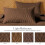 Twin Quilt Set Brown Microfiber Geometric 2-Piece 3