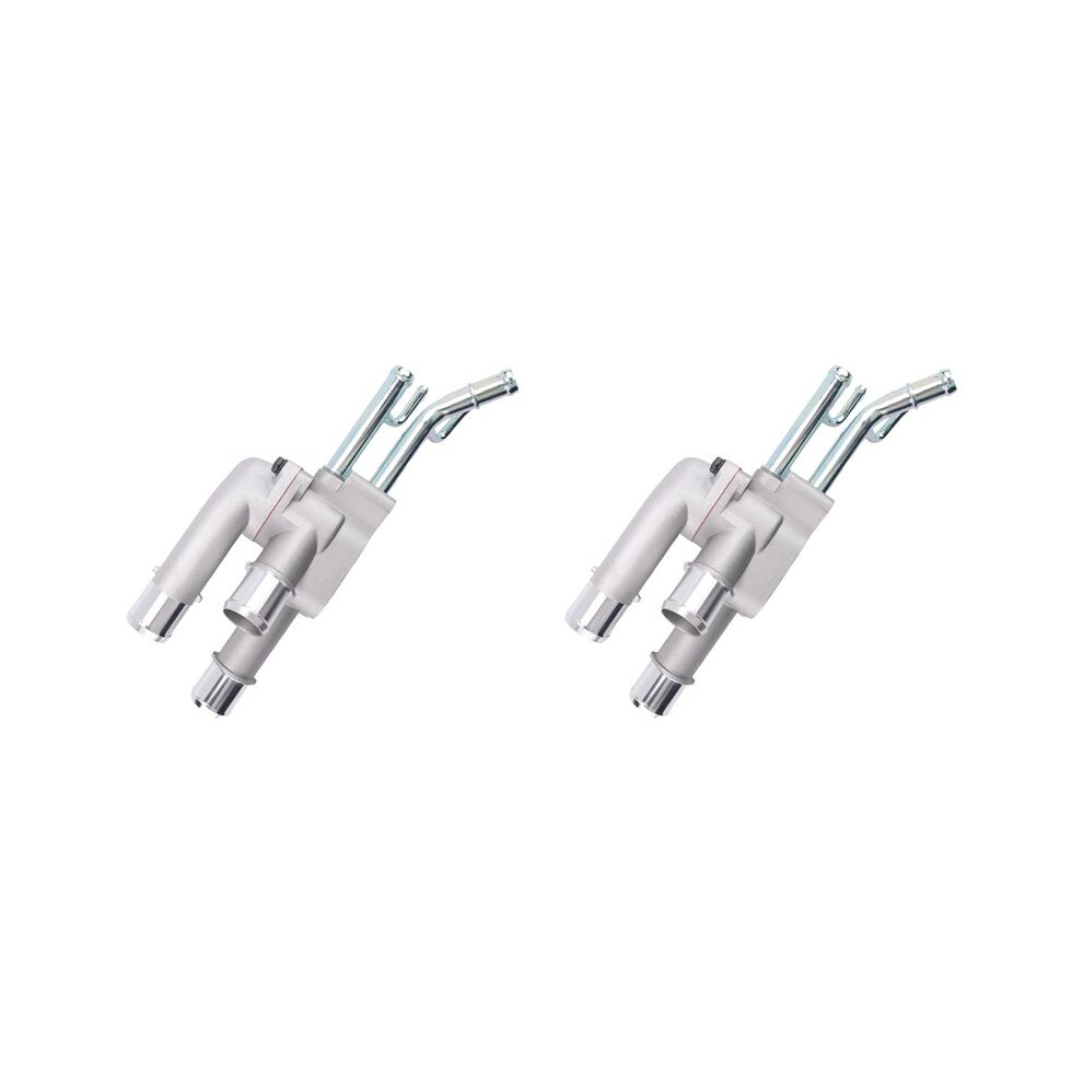 2X 2560023640 25600-23640 Engine Coolant Thermostat Housing For Tucson Tiburon Sportage Soul Light 4712445925164