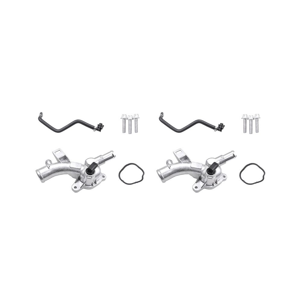 2X Engine Coolant Thermostat Housing For Astra J Adam Corsa D Meriva B A14xel Er 25192985 1338022 55562048 1338487 6031002543367