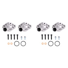 4sets V-Twin Aluminum Thermostat Outlet Cover for 800 1000 Outlander Renegade 420222690 420222691