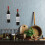 HEMOTON 3 Pcs Wall Mounted Wine Rack Storage Racks Industrial Bottle Holder Black 3