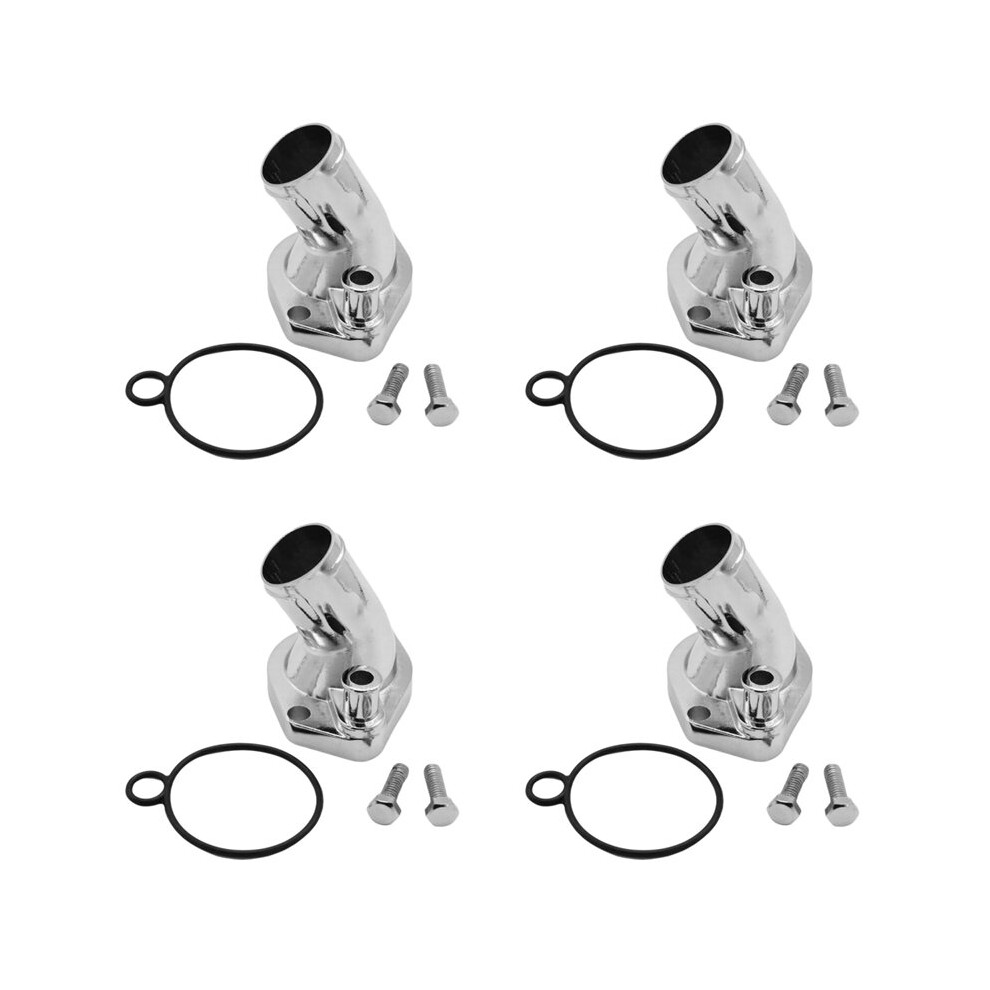 4X Car Engine Thermostat Housing Water Neck For 260 289 302 347 351W O Ring Sbf Sb Engine Accessories 6134220661445