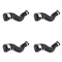 4X Left Side Engine Intercooler Air Intake Hose Water Coolant Pipe for NP300 2008-2015 14463-4KV0A 144634KV0A