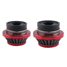 2Pcs 42MM Air Filter for 47Cc 49Cc 2 Stroke Super Pocket Bike Upgrade Kit Bike Atv Aluminium Air Filter Red