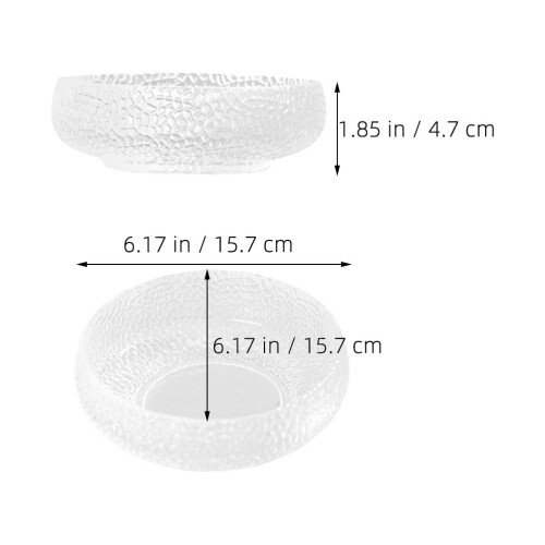 Μπολ πλύσης βούρτσας βούρτσας 15,70X15,70X4,70CM διαφανές 1