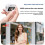 Camera 1080P Micro Camera Keychain Camera Necklace-Style Vlog Camera Pocket Camera Ultra-Compact Digital Camera White 4