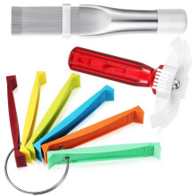 3 Pieces Air Conditioning Brush Set Includes FCR6 Ring Fin Comb Air Conditioner Fin Cleaner Condenser Radiator Fin Comb