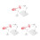 6Stk Rosa Doll Stand Für Figuren, Kunststoff, Einstellbar 5
