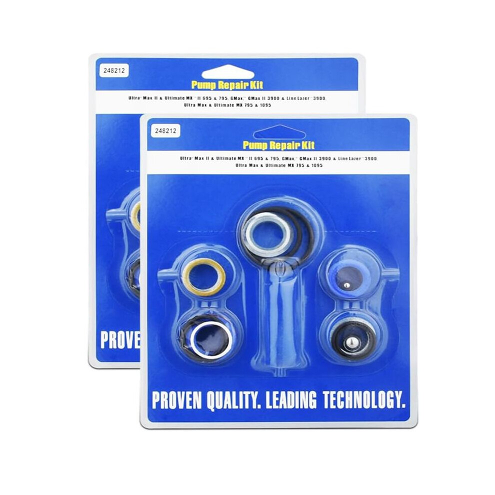 248212 Pump Repair Kit For Gracoairless Paint Sprayer Ultra Max Ii 695 795 Linelazer 3900 Aftermarket 2Set 4711551475570