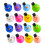 16 Pcs Mini Resin Duck Figurines Assorted Colours 5