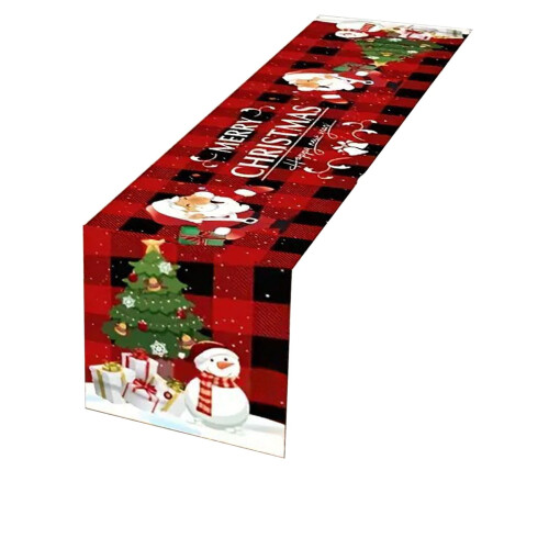 Honmine Christmas Tablecloth, Festive Star Pattern, 72.74 in 1