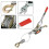 Wire Rope Hand Puller Tighten Tool  Tightener Double Hook Lifting Tool Gear Winch Puller Heavy Duty Power Puller 4