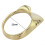 Protective Gear Adjustable Thumb Ring in Solid Brass Material for Archers C 6