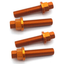 4X Blocchi Asse Posteriore Vite Bullone Regolazione Catena per SX SXF EXCF 125150250350450530690990 1190(Arancione)