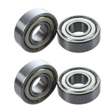 2X 6202Z Dual Metal Pair Deep Radial Bearing 15 X 35 X 11mm