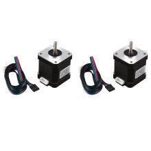 2Pcs Nema 17 Stepper Motor 48mm Nema17 Motor 42Bygh 2A 4-Lead ( 17Hs8401 ) Motor 1M Cable for 3D Printer Cnc  Motor