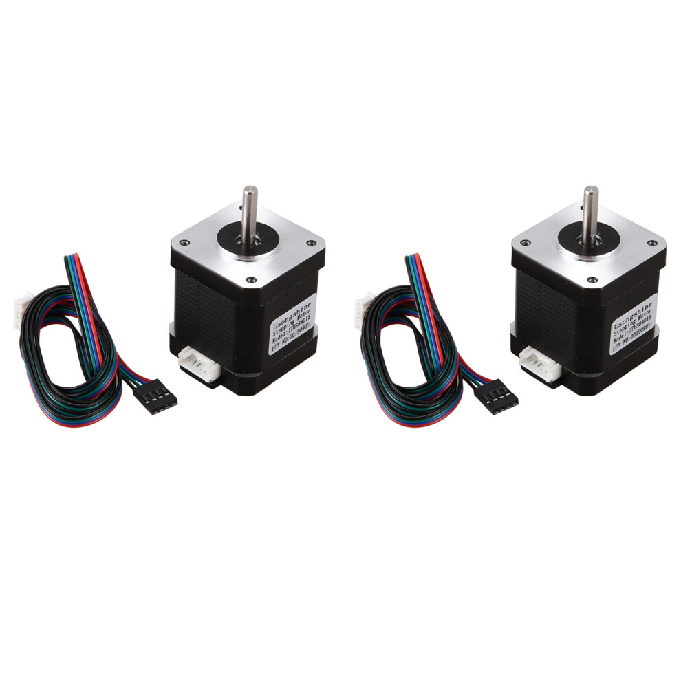 2Pcs Nema 17 Stepper Motor 48Mm Nema17 Motor 42Bygh 2A 4-Lead ( 17Hs8401 ) Motor 1M Cable For 3D Printer Cnc Motor 6031910644712