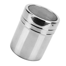 Shaker de azúcar glas de acero inoxidable XL 7.5x13 cm