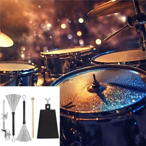 6 Inch Koebel en Koebelklem, Koebelhouder, Percussieaccessoire, Verstelbare Trommelkoebelhouder 2