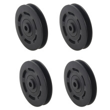 4pz 95mm Nero Equipaggiamento 'Apparecchiatura del Cavo del Cuscinetto Della Puleggia del Cuscinetto
