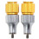 Conjunto de 4 Rodas Beadlock de Metal de 1,55 Polegadas com 5 Raios para RC 1/10 D90 TF2 para  CC01 LC70 MSTt C 6