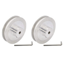 2Stck 5mm Bohrung GT2 80T Riemen Scheibe Synchron Rad 2GT Zahn Riemen Riemen Scheibe 80 ZäHne für Voron 2.4 3D Drucker