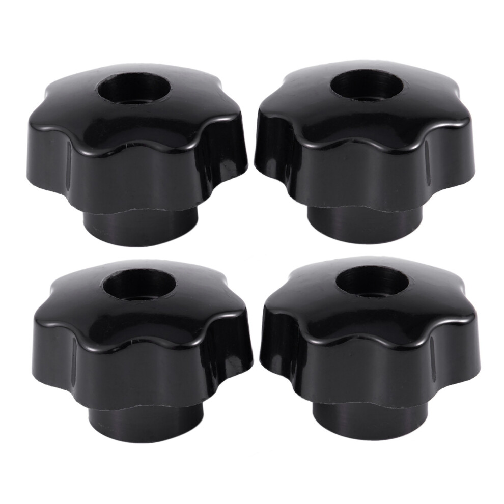 4 Pcs M10 Female Thread Nuts 50Mm Plastic Star Clamping Knob Grip 4713091412305