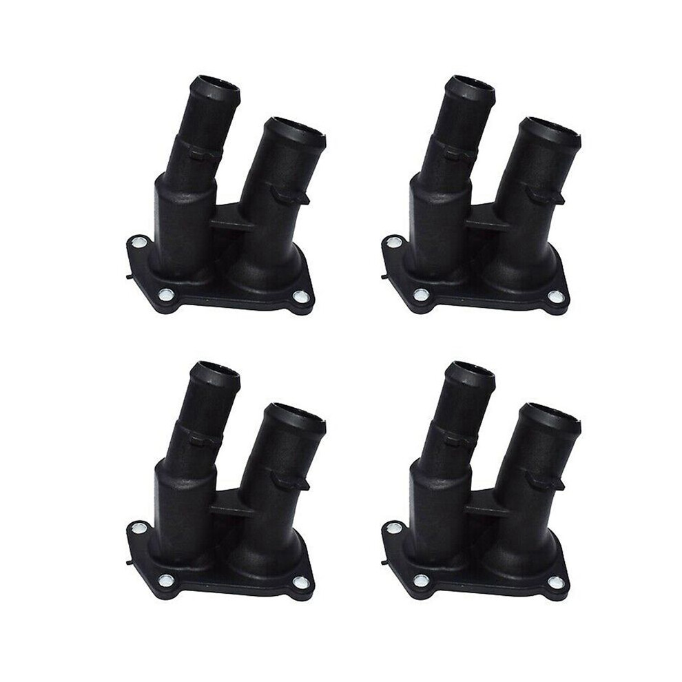 4X Thermostat Housing Coolant Flange Fit For C-Max Focus Fusion Mondeo Fiesta 2001-2012 1707050 2S6g-9K478-Bc 6132206202002