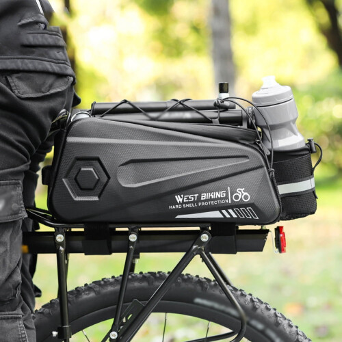 WEST BIKING Αδιάβροχη τσάντα πίσω καθίσματος ποδηλάτου 8,6 λίτρων 2
