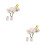 2Pièces Décor Intérieur Fleurs Miniatures Résine 5